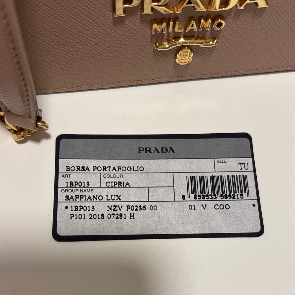 Prada Mini Saffiano Women's Powder Pink Leather Crossbody Bag - Picture 2 of 13